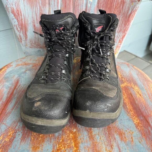 Red Wing Tradesman 3532 Black Waterproof Safety Toe Side-Zip Work Boots Size 10 main image 4